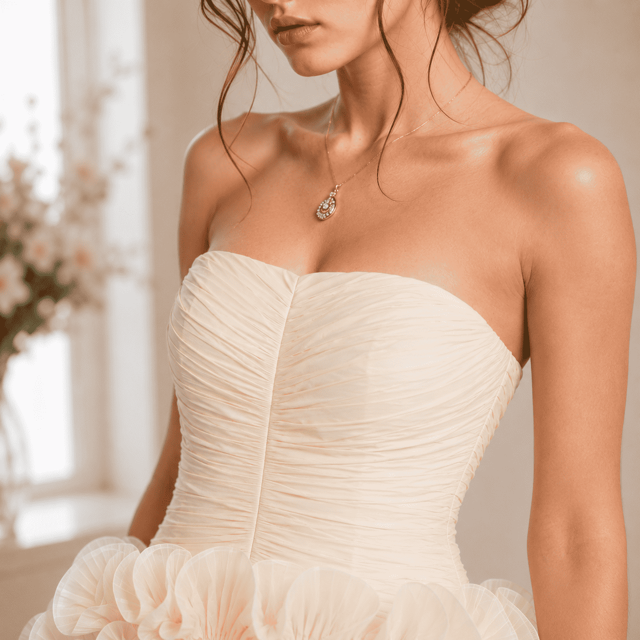 Sexy Strapless Ruffle Mini – additional view 5