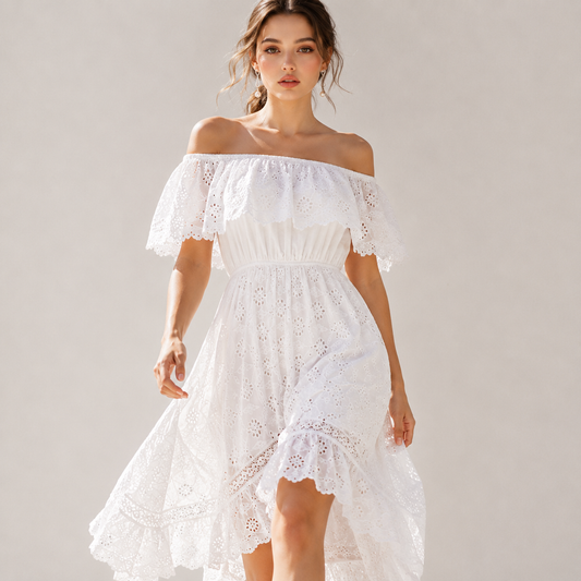 How to Style a White Off-Shoulder Dress – 5 Stunning Looks | Celina Studio