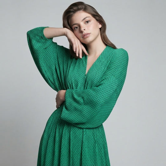 How to Style a Maxi Dress 5 Ways – V-Neck Maxi Dress with Flowing Angel Sleeves | Celina Studio