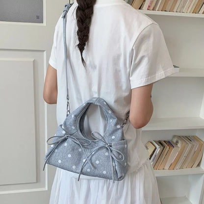 Polka-Dot Bow Handbag – Interior View | Celina Studio