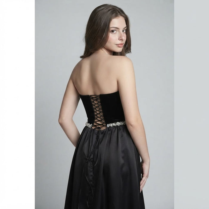 Lace Back Maxi Dress, back view