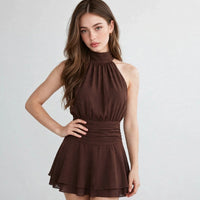 Sleeveless A-Line Mini Dress