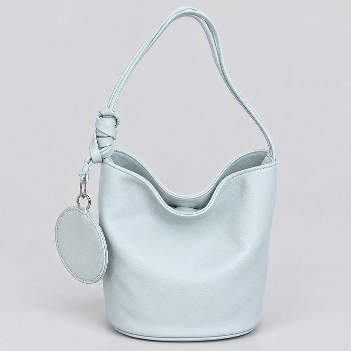 Small PU Leather Bucket Handbag