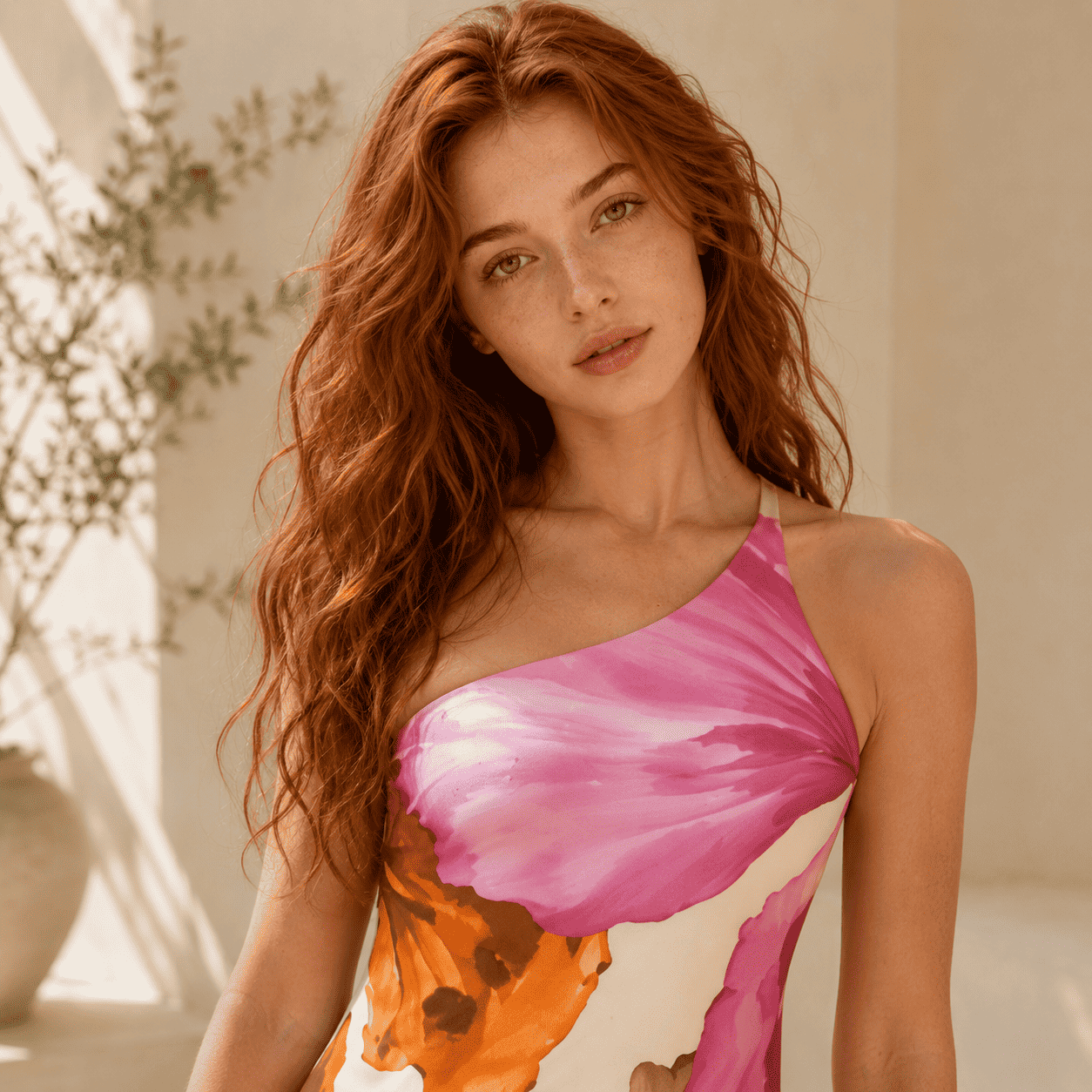 Floral Print Strapless Backless Pleated Maxi Dress – additional view 5