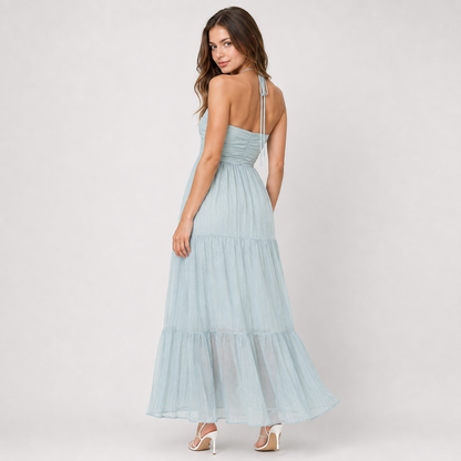 Tiered Halter Neck Cami Dress