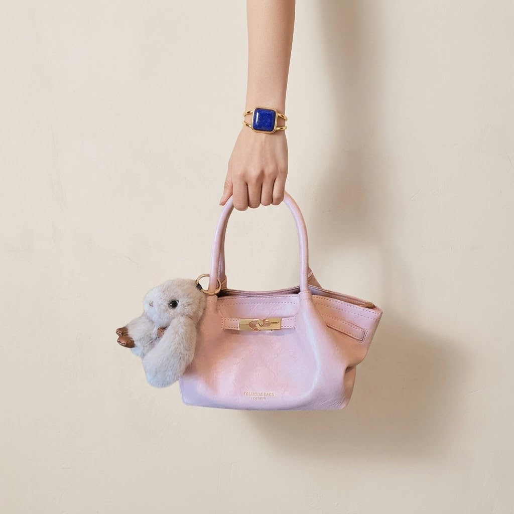 Top Handle Leather Handbag – Product Image | Celina Studio