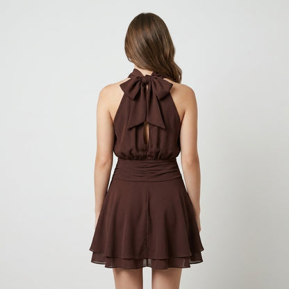 Sleeveless A-Line Mini Dress