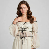 Off-Shoulder Top Skirt Set