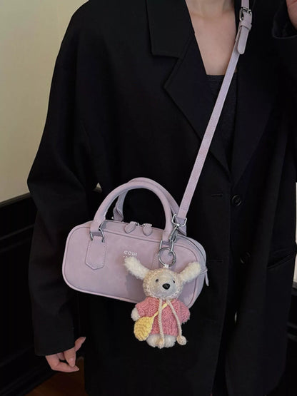 Mini Top-Handle Barrel Handbag – Side View | Celina Studio