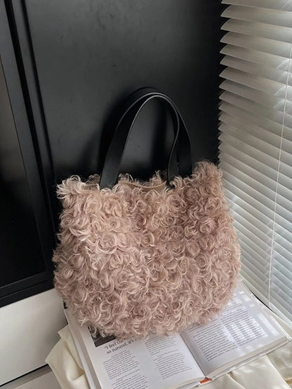Lightweight Fluffy Handbag – Back View | Celina Studio