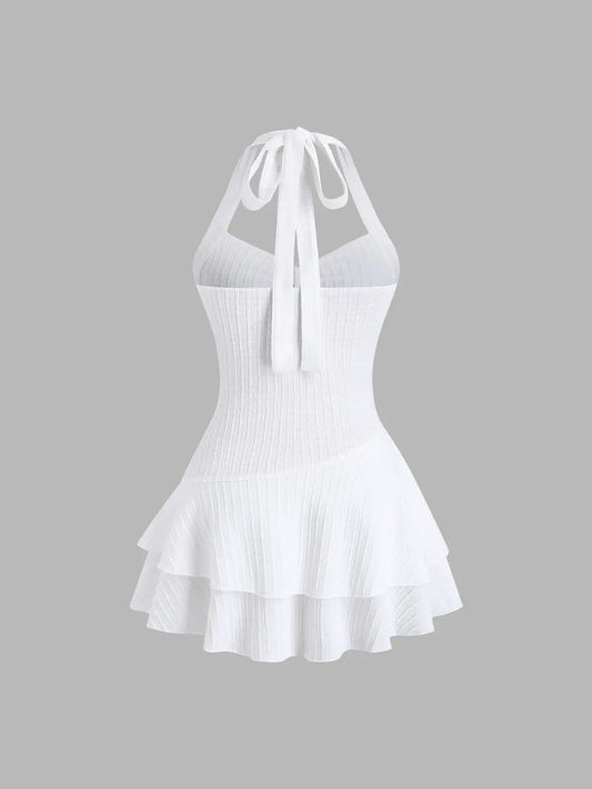 Cute Starfish Halter Mini Dress – additional view 2
