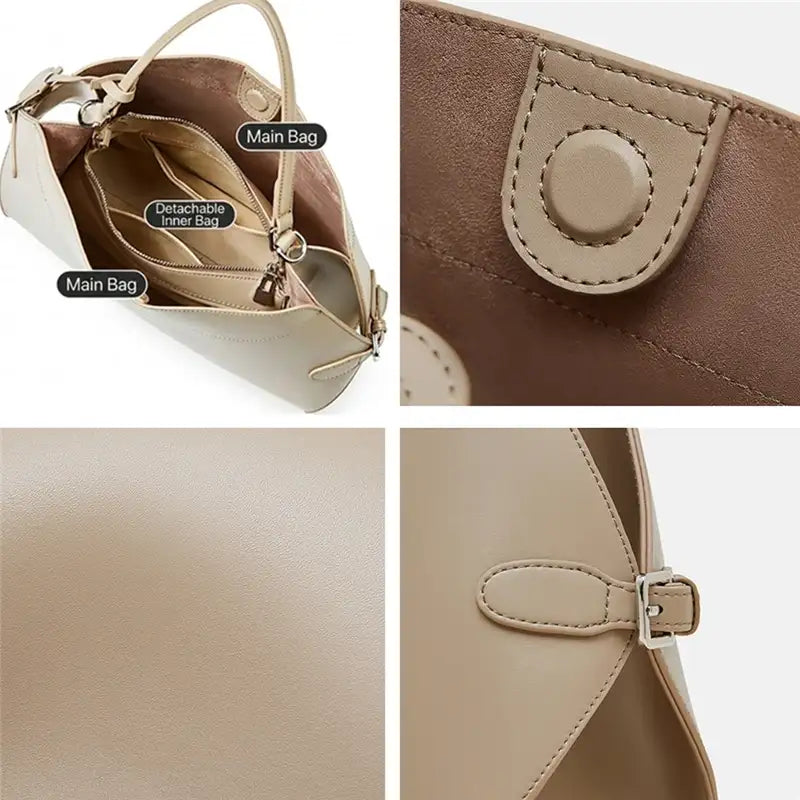Elegant Cowhide Shell Top Handle Bag – additional view 5