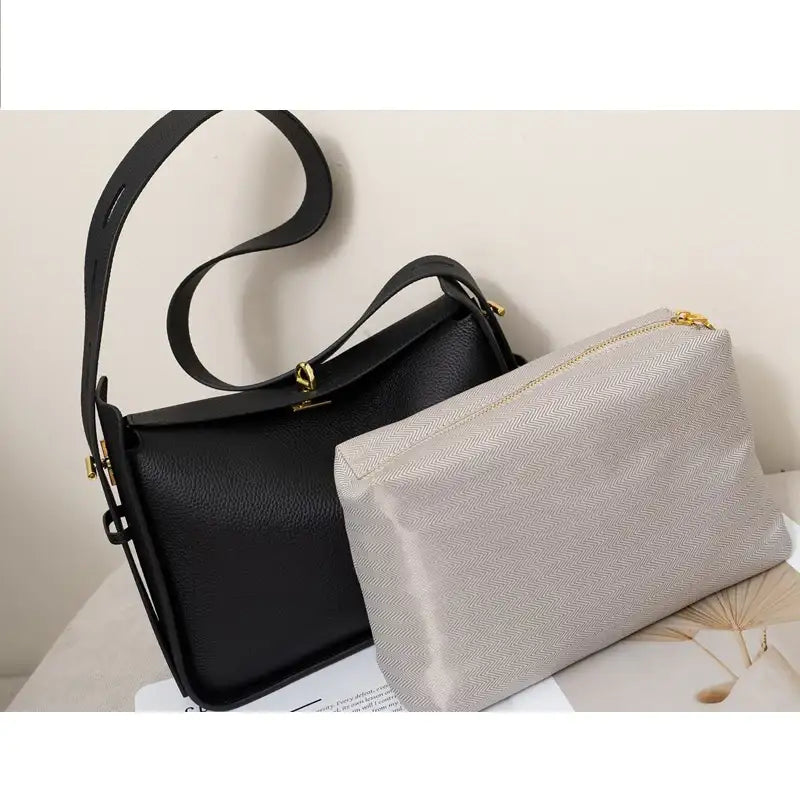 Genuine Leather Underarm Tote – additional view 5