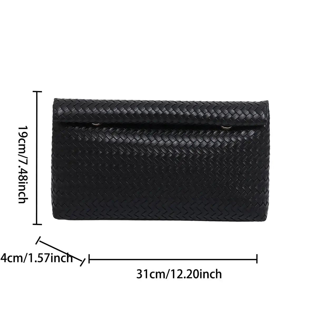 Braided PU Leather Clutch – additional view 2