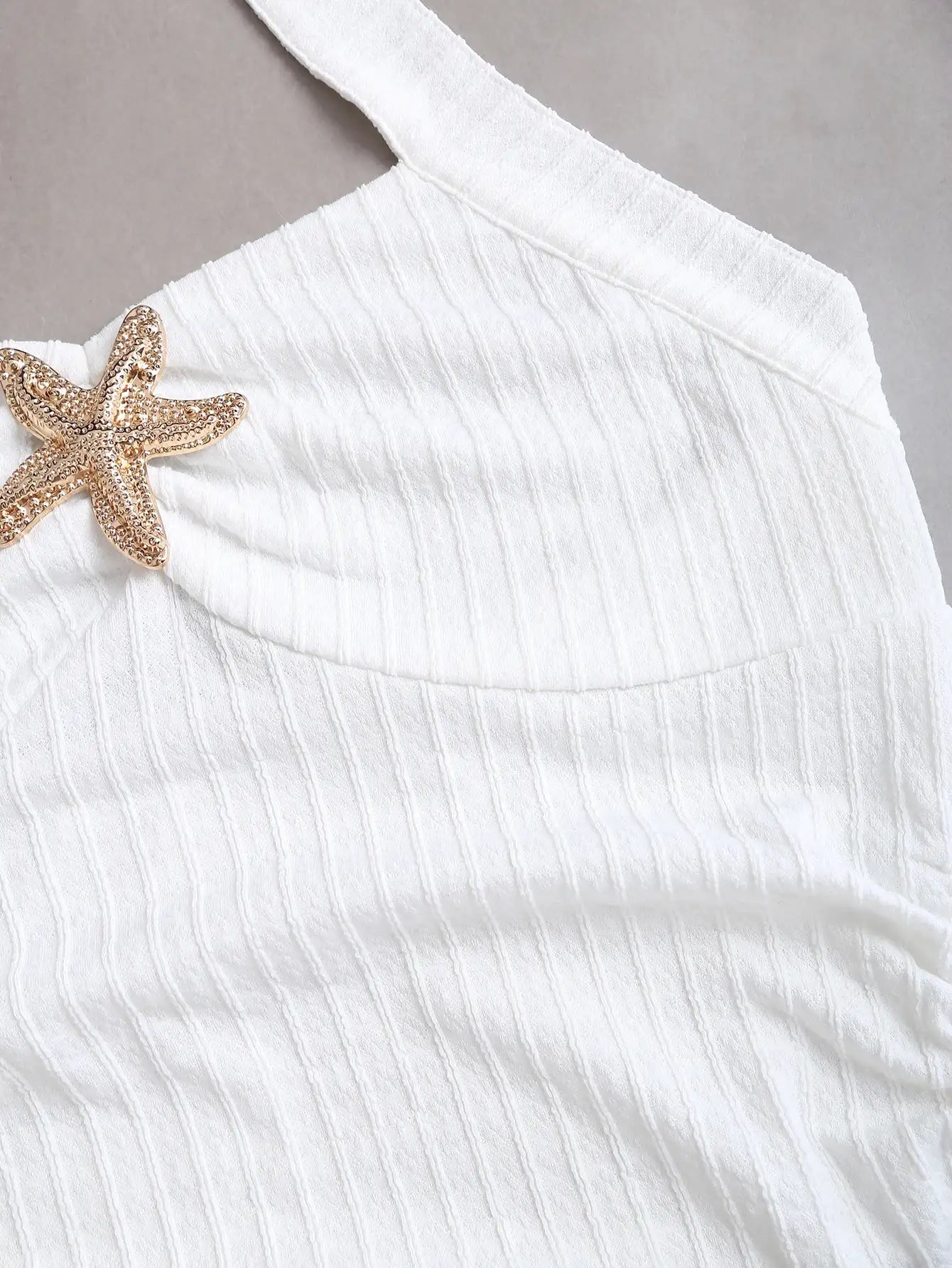Cute Starfish Halter Mini Dress – additional view 3