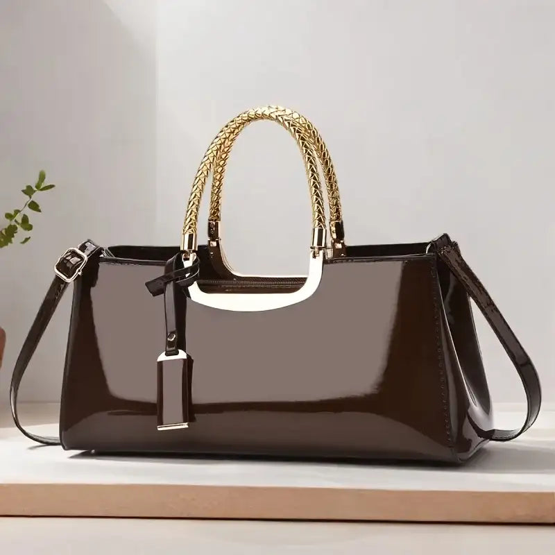 Glossy PU Leather Bridal Evening Clutch Bag – additional view 5