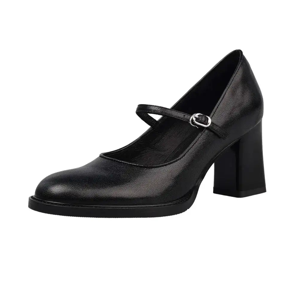 Genuine Leather Mary Jane Pumps – additional view 4