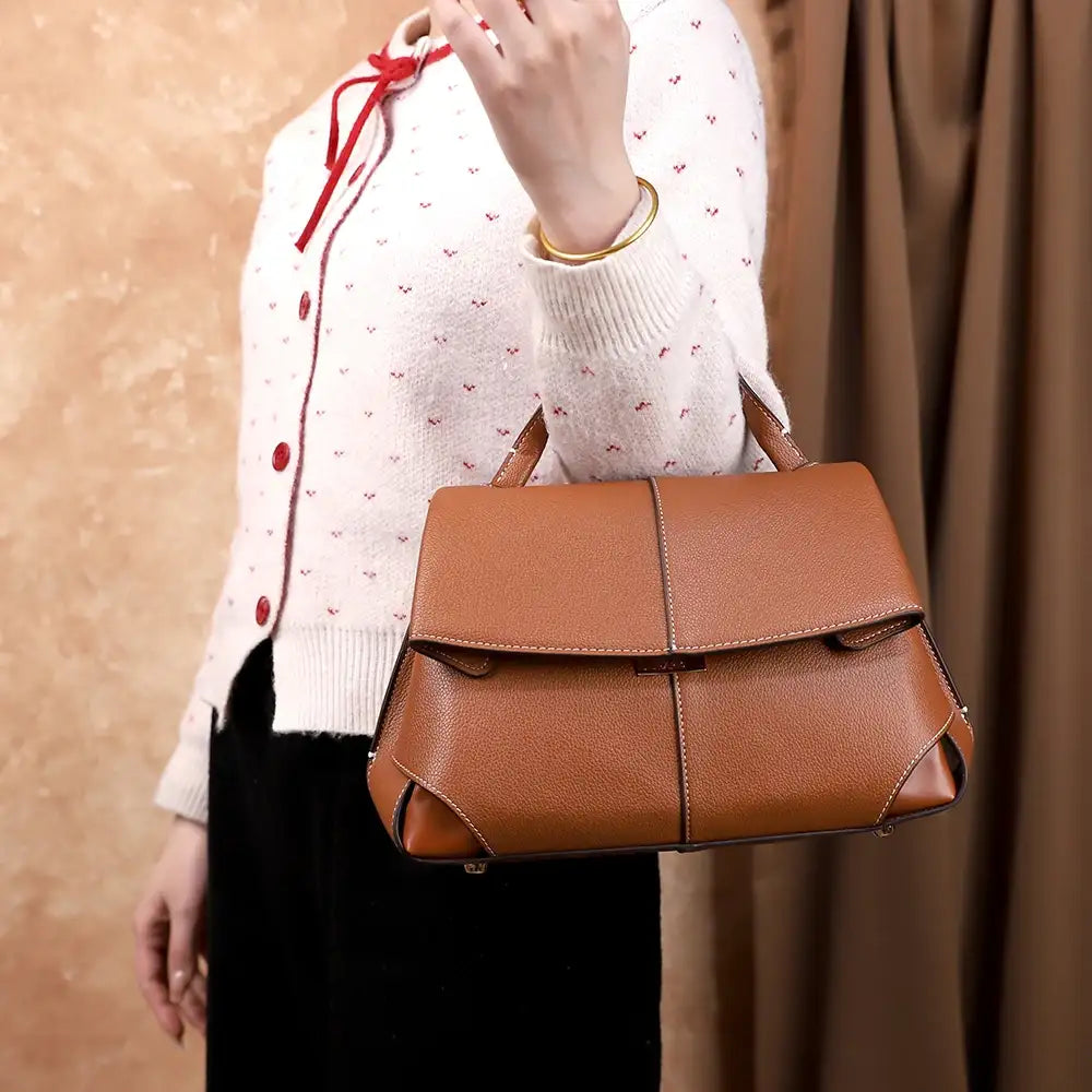 Retro Solid Shoulder Crossbody Bag – additional view 6