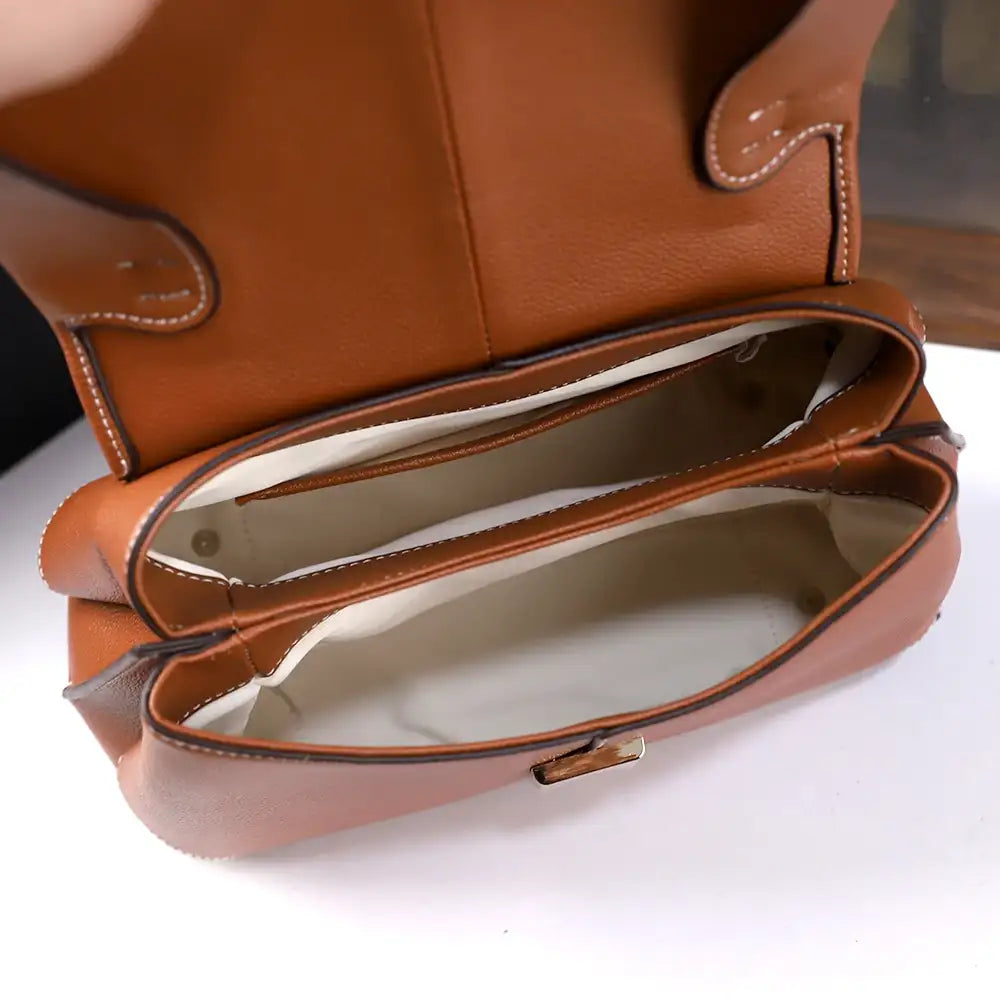 Retro Solid Shoulder Crossbody Bag – additional view 5