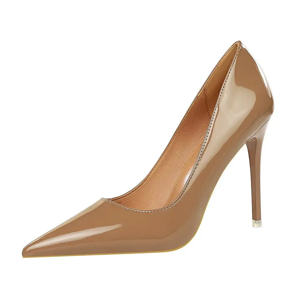 Pointed Toe Patent Leather High Heel Pumps – additional view 5