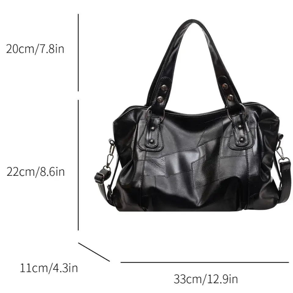 Retro PU Leather Tote – additional view 5