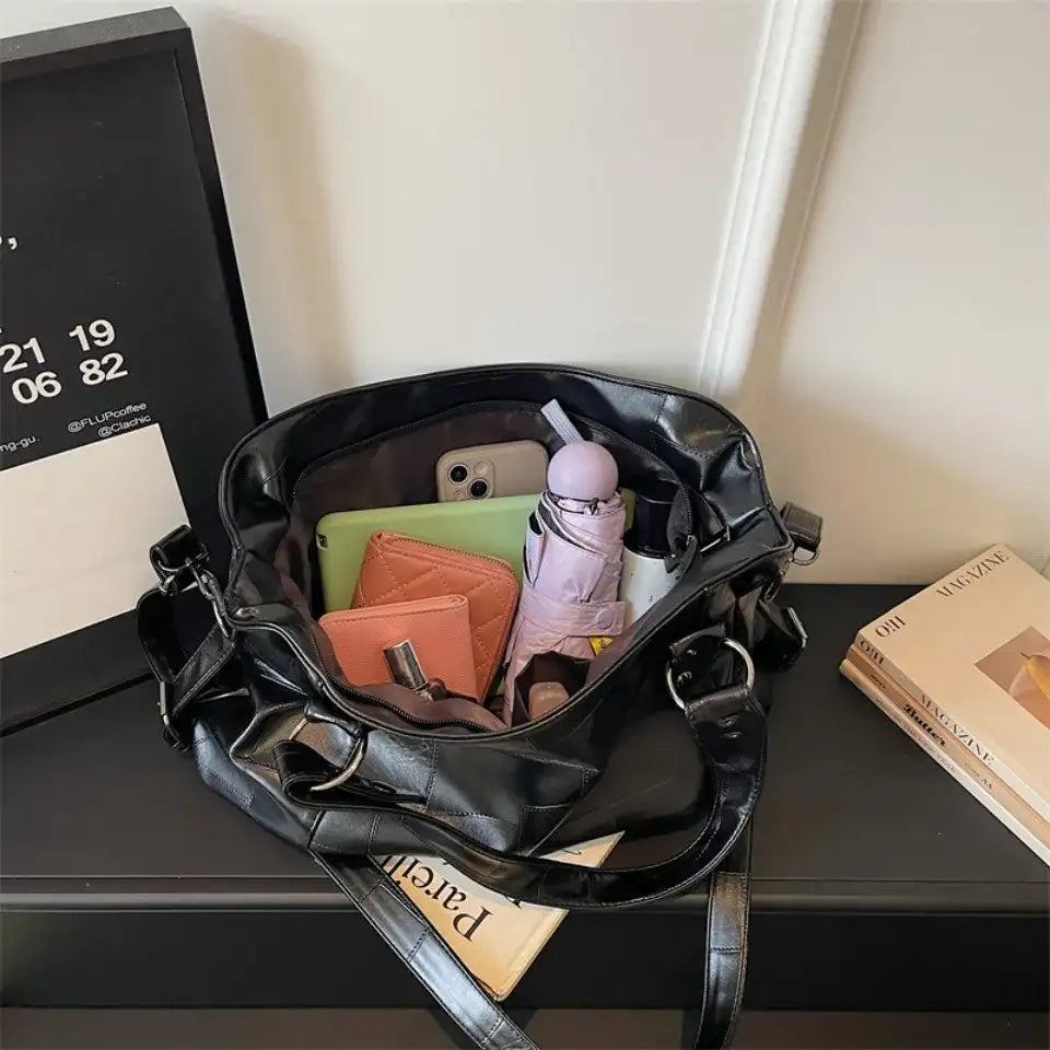 Retro PU Leather Tote – additional view 6