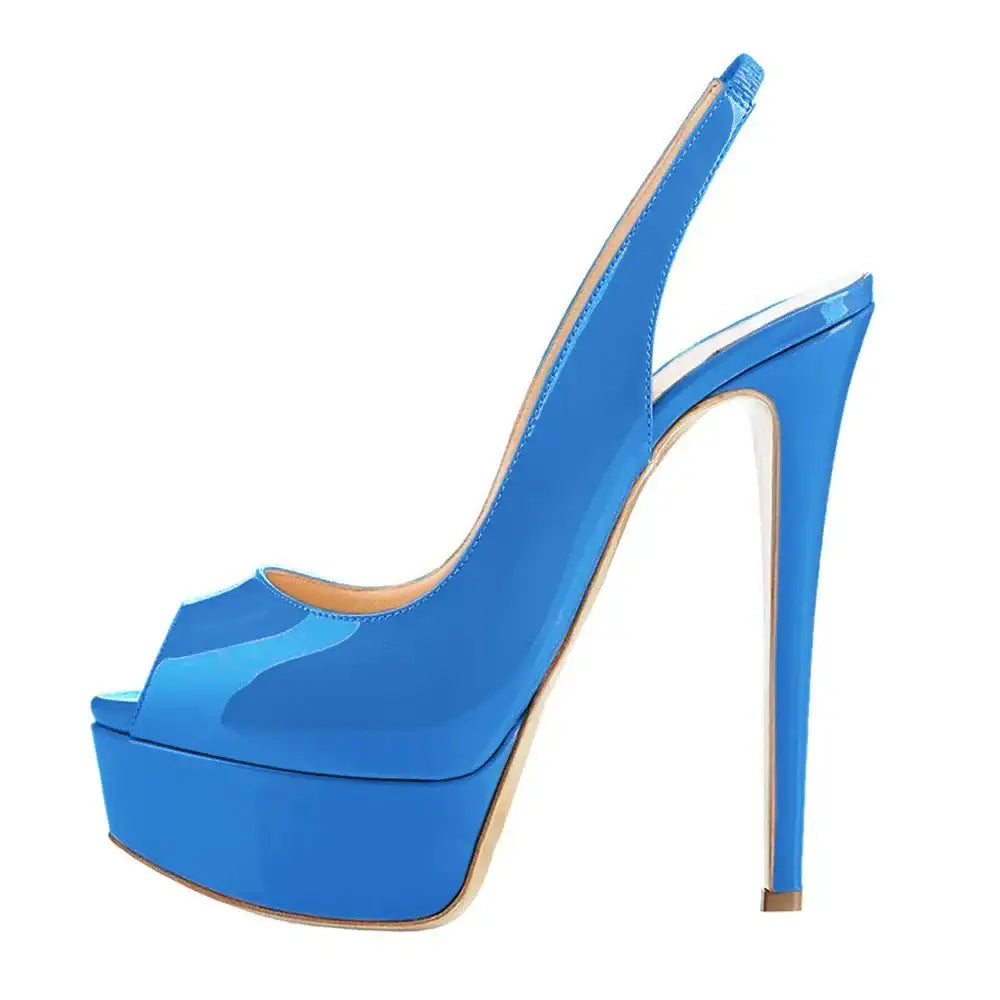 Platform Stiletto Open Toe Gladiator Party Sandals – additional view 6