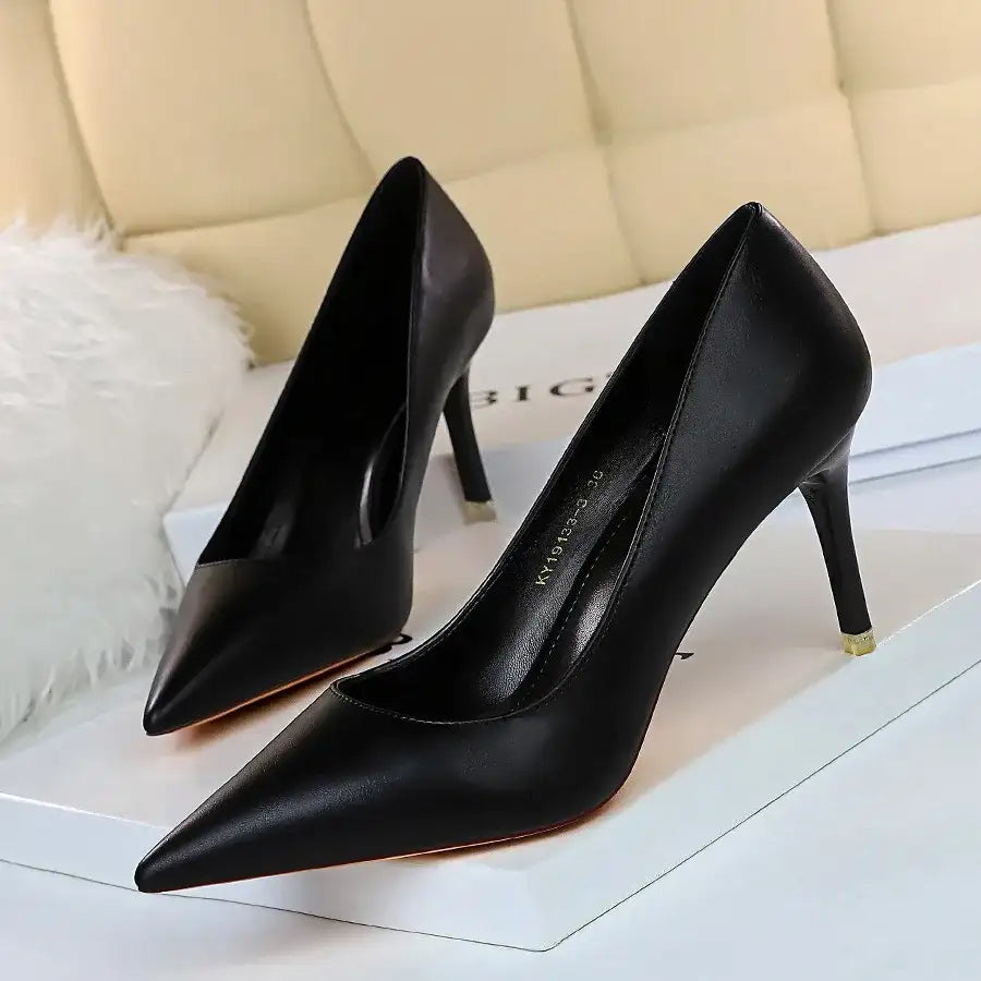 Shallow Mouth Stiletto Party Single Shoes – additional view 3