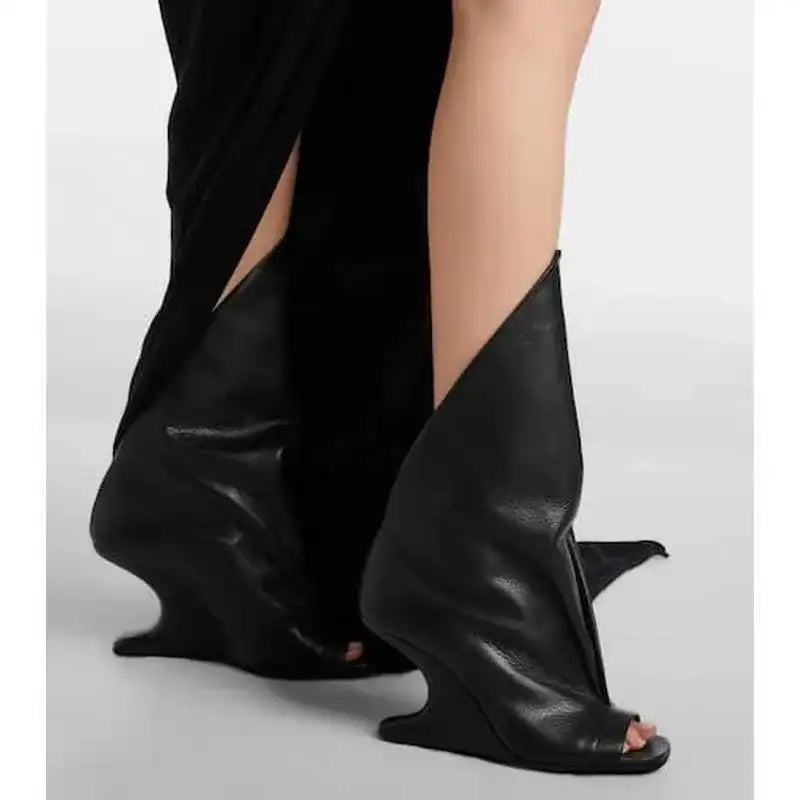 Alien Heel Open Toe Fashion Short Boots – additional view 2