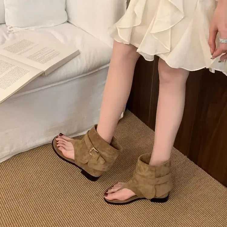 Clip Toe Flat Sandals Street Style Shoes – additional view 5