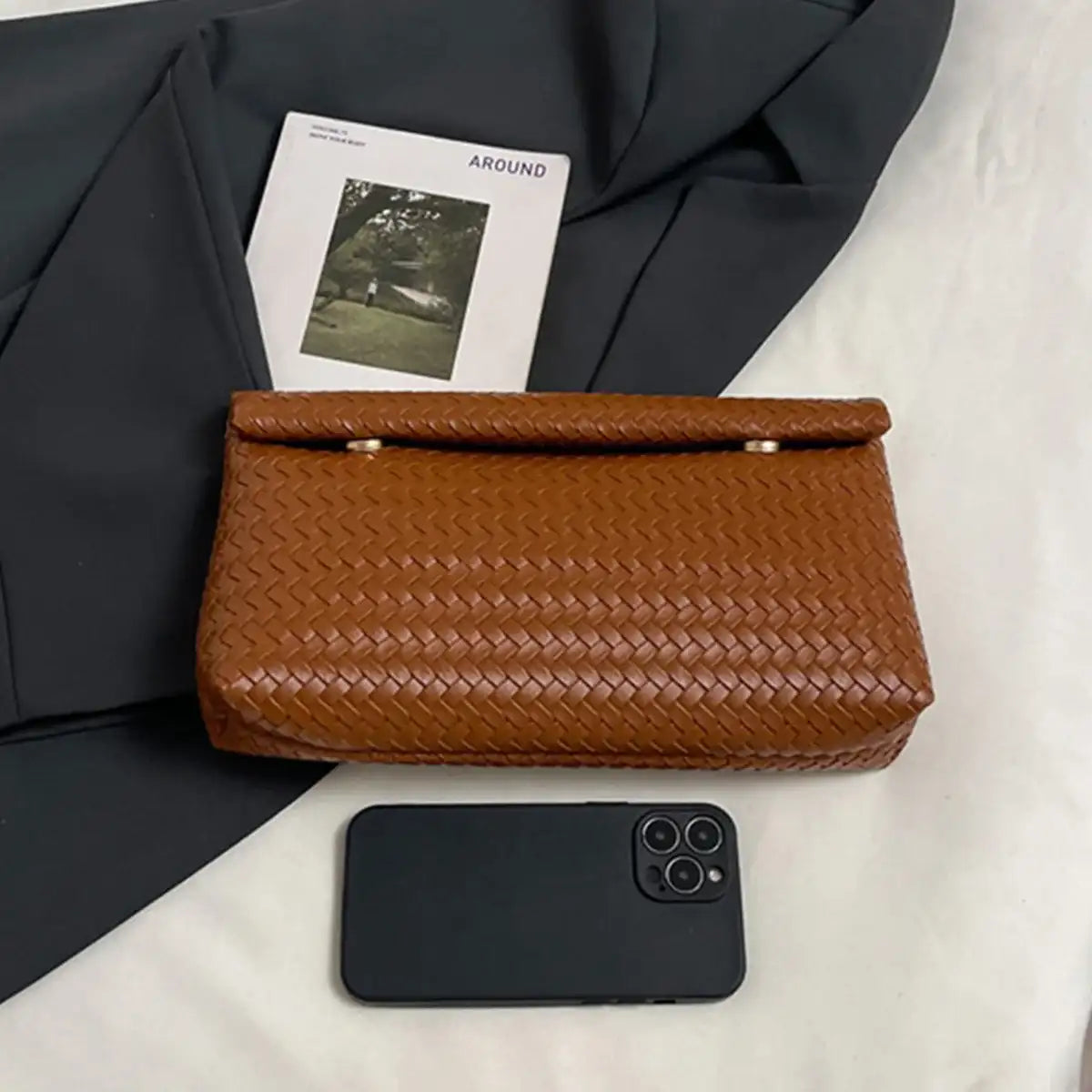 Braided PU Leather Clutch – additional view 3