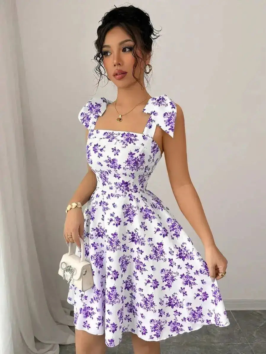 Cute Ditsy Floral A-Line Dress – additional view 6