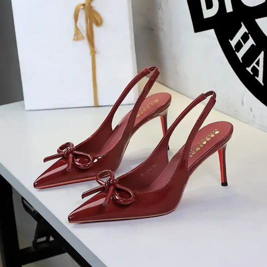 Patent Slingback Pumps
