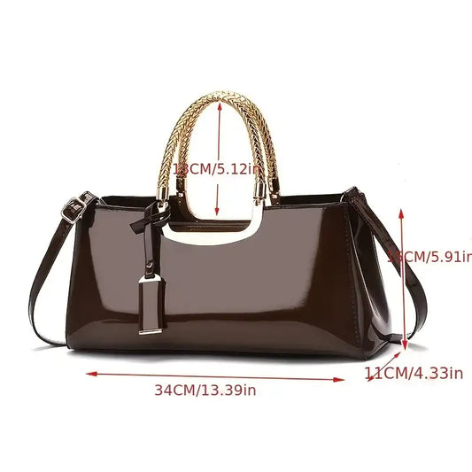 Glossy PU Leather Bridal Evening Clutch Bag – additional view 2