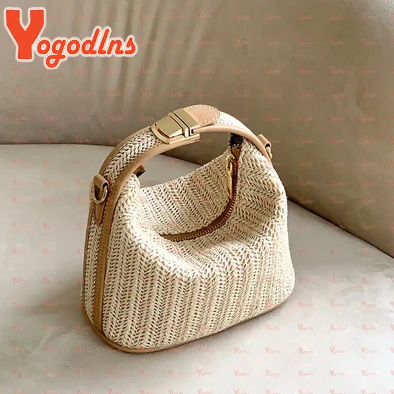 Small Straw Bucket Crossbody – additional view 6