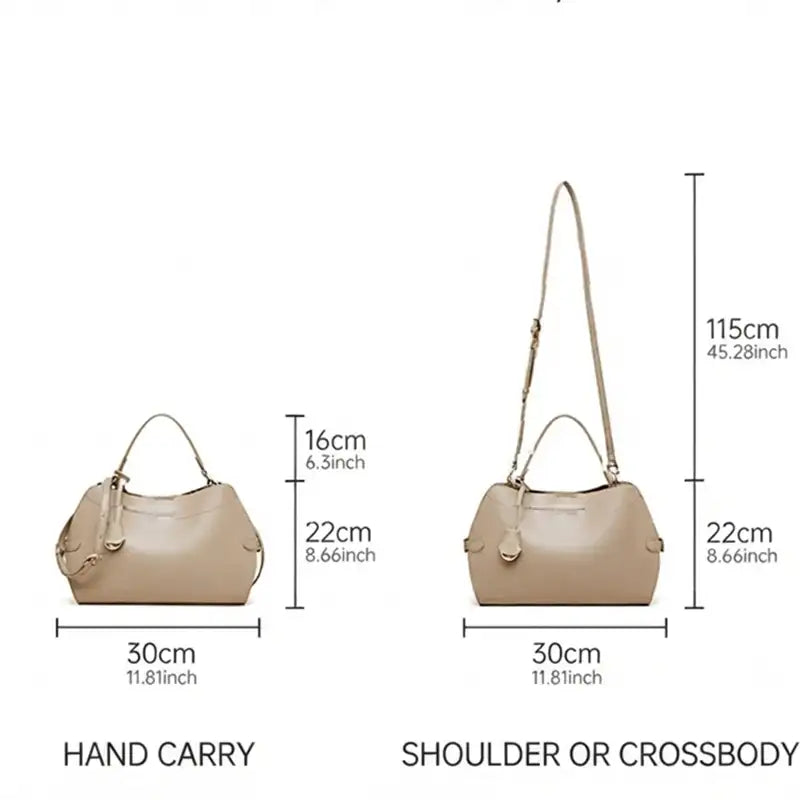 Elegant Cowhide Shell Top Handle Bag – additional view 6