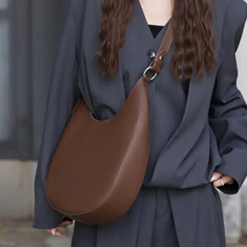 Genuine Leather Hobo Underarm Shoulder Bag – additional view 2