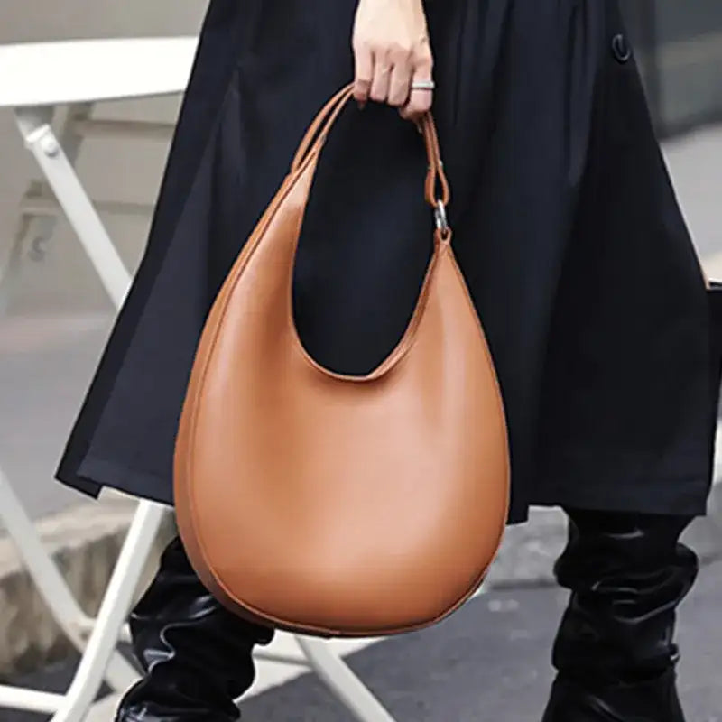 Genuine Leather Hobo Underarm Shoulder Bag – additional view 3