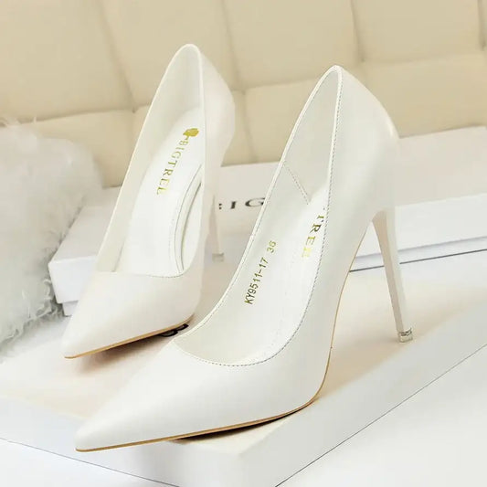 Shallow Mouth Stiletto Party Single Shoes