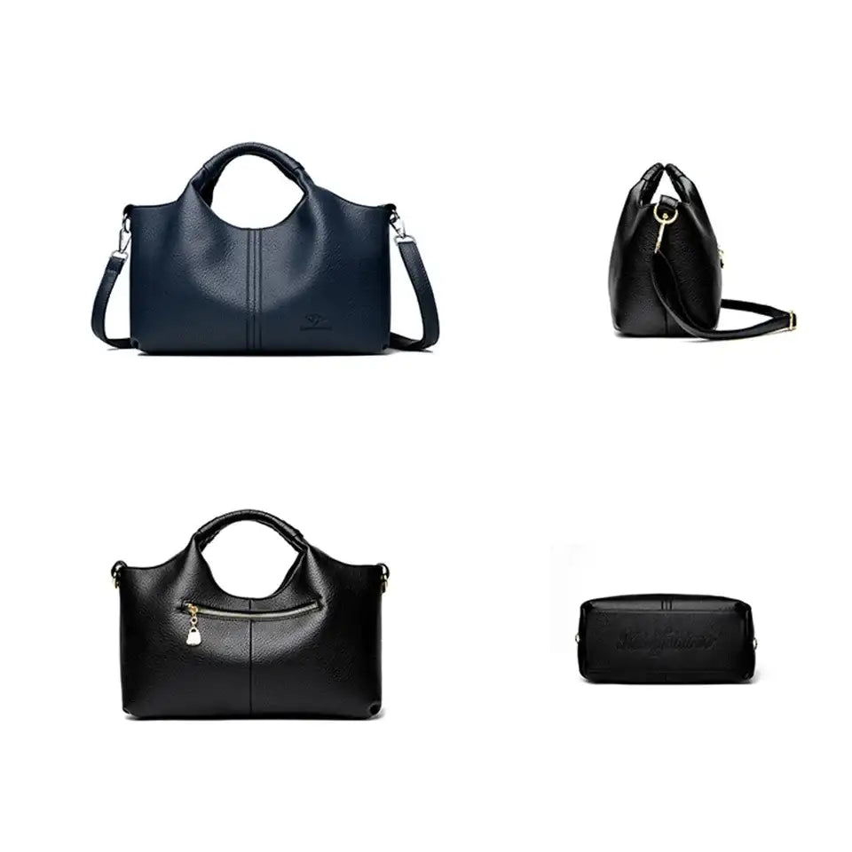 Soft Leather Women's Tote Crossbody Commuter Bag – additional view 5