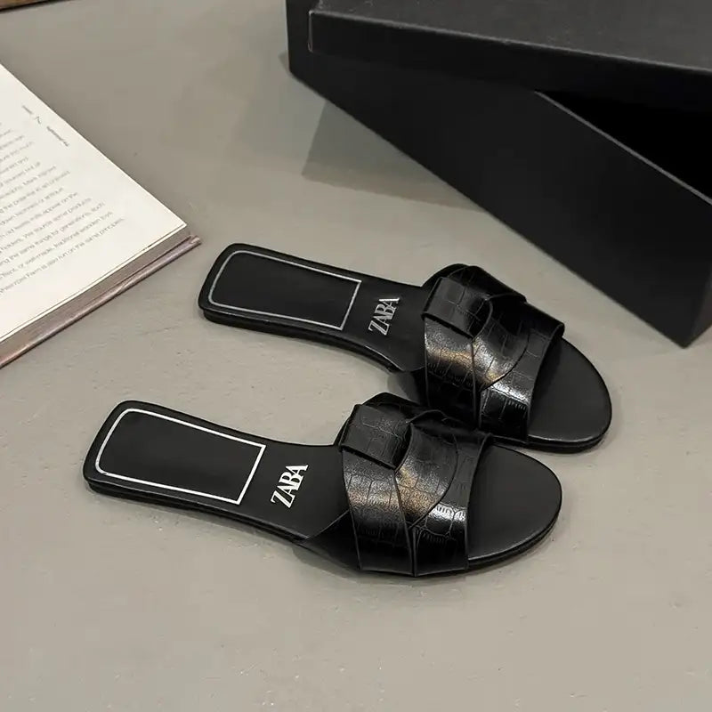 Solid Color Pull-On Fashion Slippers – additional view 5
