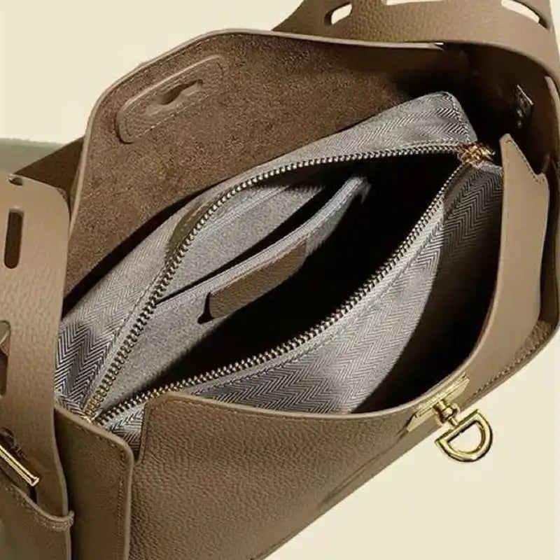 Genuine Leather Underarm Tote – additional view 3