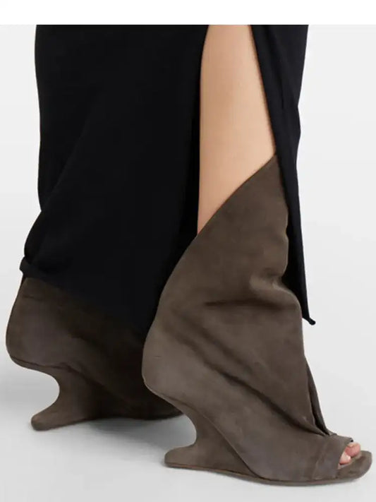 Alien Heel Open Toe Fashion Short Boots