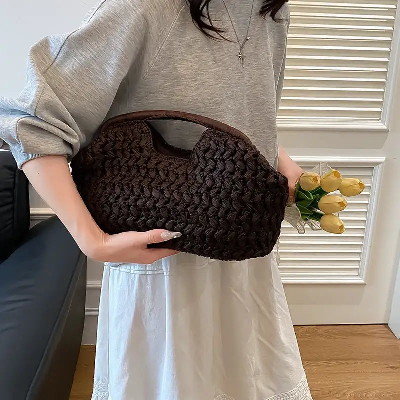 Woven Straw Beach Tote – additional view 2