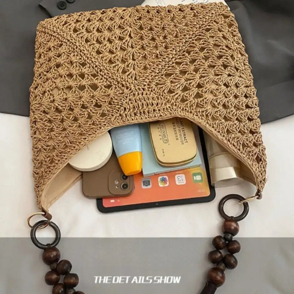 Large Woven Straw Tote – additional view 4