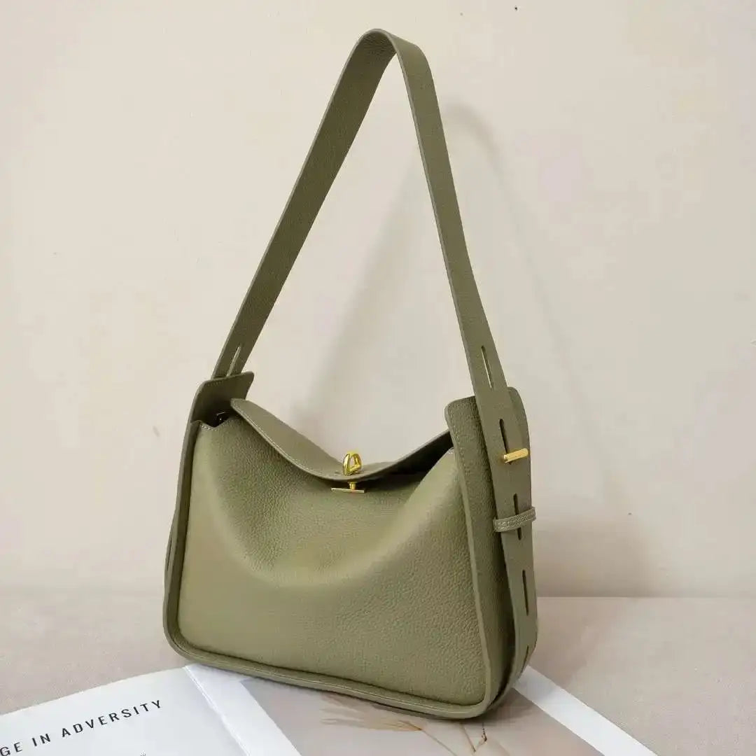 Genuine Leather Underarm Tote – additional view 6