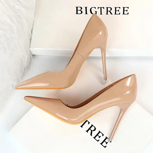 Pointed Toe Patent Leather High Heel Pumps – additional view 2