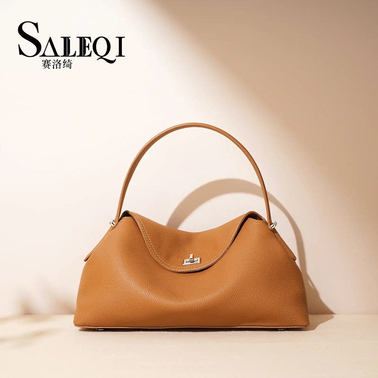 Genuine Cowhide Leather Crossbody Handbag – additional view 4