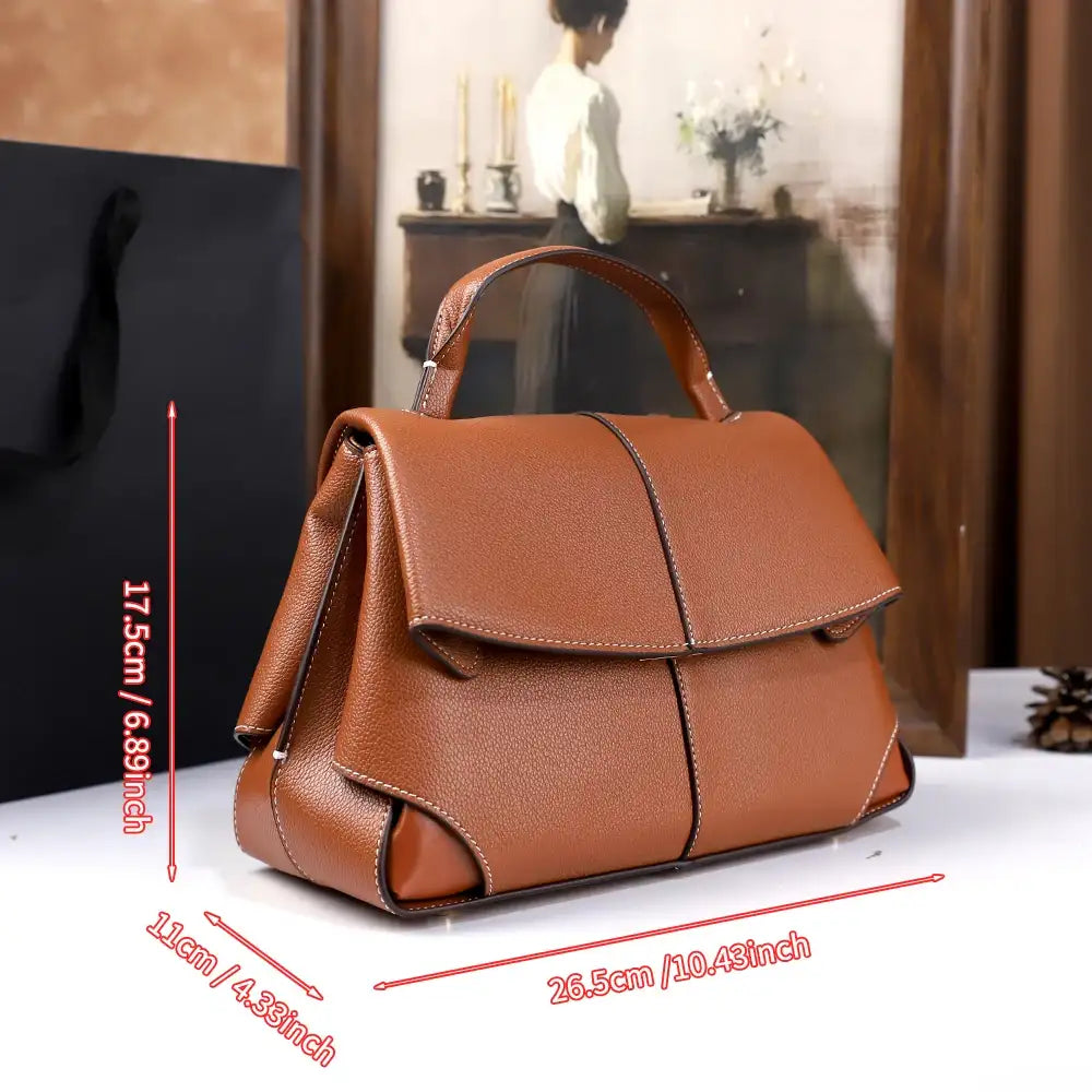 Retro Solid Shoulder Crossbody Bag – additional view 3