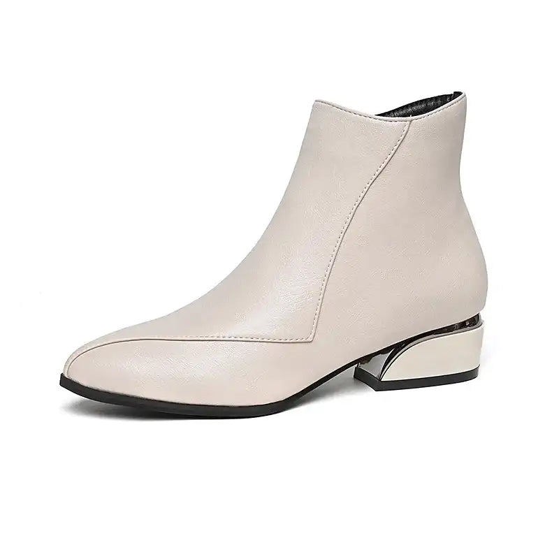 British Style Thick Heel Women's Ankle Boots – additional view 6